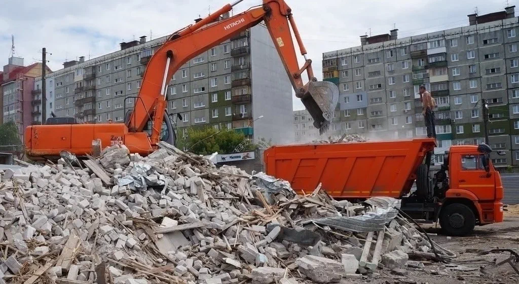 Профессиональный вывоз строительного мусора в Луховицах в октябре
