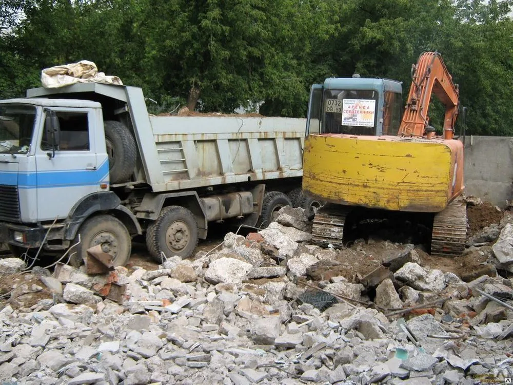 Вывоз бетонного боя и утилизация в Луховицах в октябре