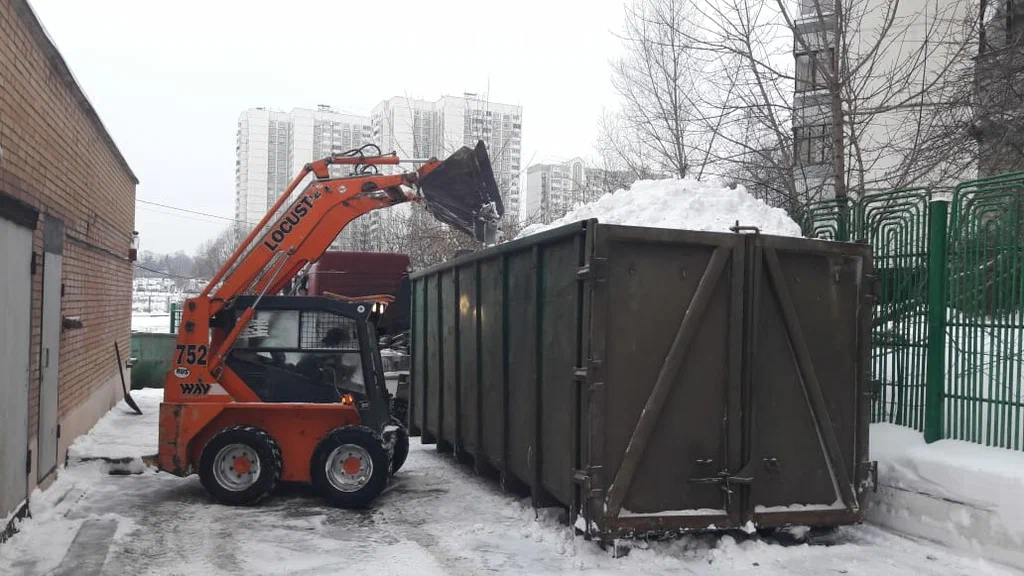 Вывоз снега контейнерами в Луховицах — цена от 3310 руб., заказать контейнер для снега в ПроМусор